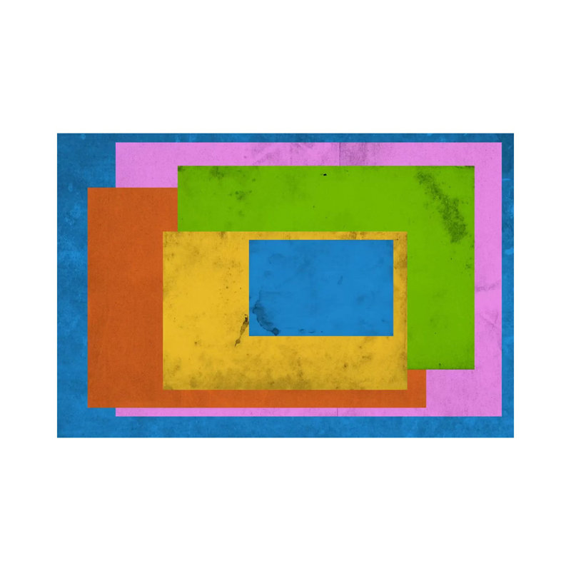 Modern Art - Homage To The Rectangle After Albers by 5by5collective - Wrapped Canvas Gallery-Wrapped Canvas Giclée