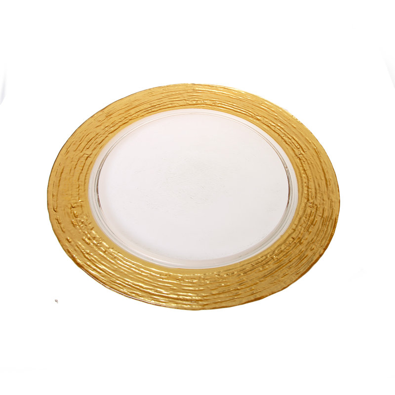 Ludwig Glass- Charger, Gold