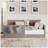 Daybed Velvet Upholstered Sofa Bed with High Side Panels and Side Entrance, Space-Saving Guest Bed with Storage Pockets-129577626-129577627