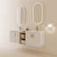 Meuble-lavabo à fermeture en douceur avec lavabo-100841192