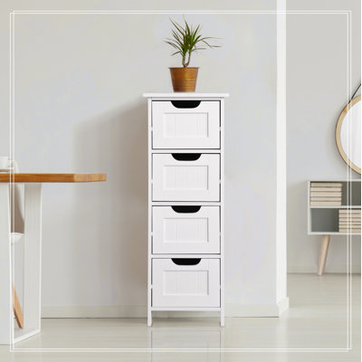 Bathroom Storage Cabinet, Freestanding Cabinet with Drawers