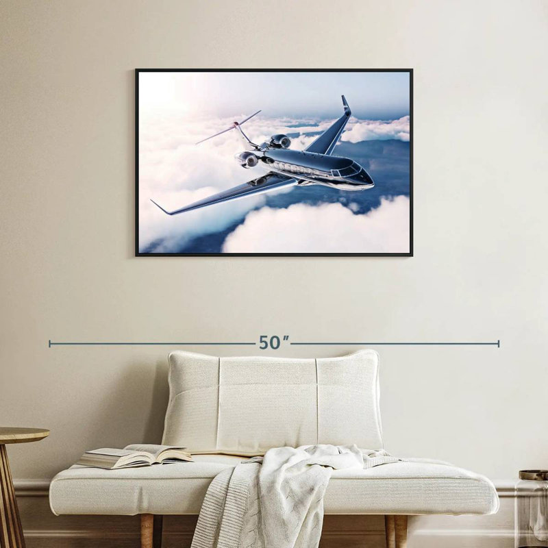 Mehar Private Jet Flight, 25" H x 37" W