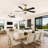 Karlena 52" ABS Blades Ceiling Fan with Light, Remote, Reversible DC Motor, 6-Speed, 3-Color Dimmable, Timer & Memory (Set of 2)-133011333