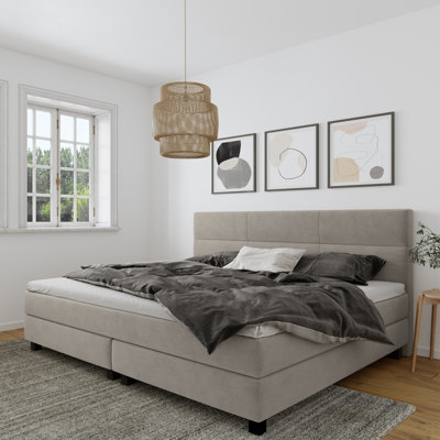 Sigmund Boxspring Bed with Mattress and Luxury Topper