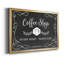 «Coffee Shop», toile encadrée de qualité supérieure - prête à être accrochée-824131572-824131573