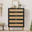 Commode 5 tiroirs Modern Farmhouse Rattan