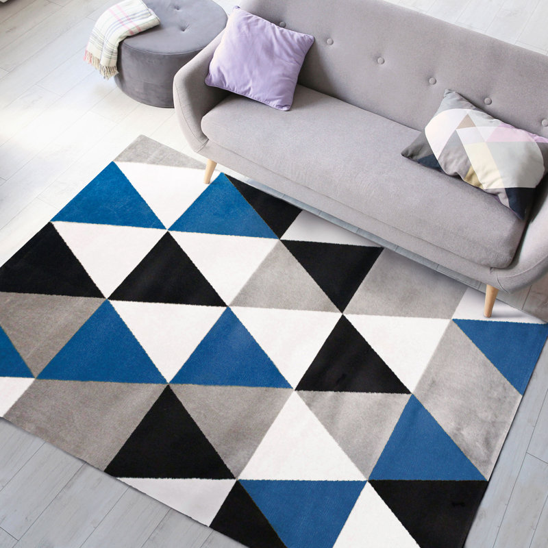 Merida Geometric Shag Area Rug, Rectangle 150 x 220cm