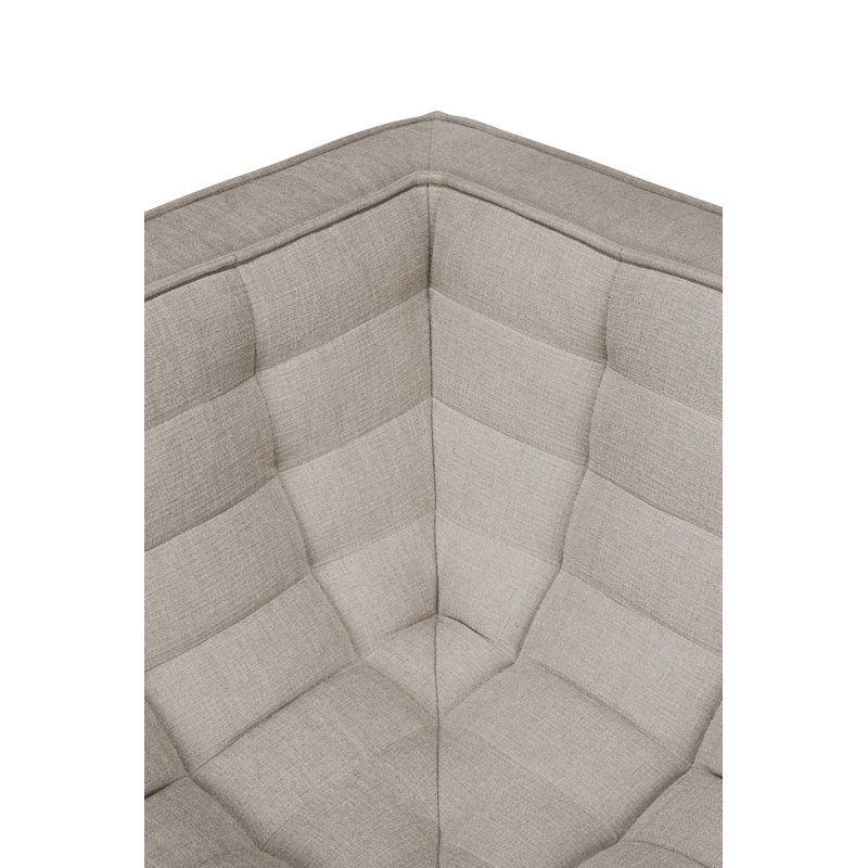 N701 Corner Wedge, Ecru Eco Cotton Blend