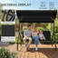 3 Person Porch Swing with Canopy-1049409357