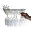 Wall Mounted Wine Glass Rack in Chrome