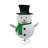 Collapsible Fabric Snowman Lighted Display
