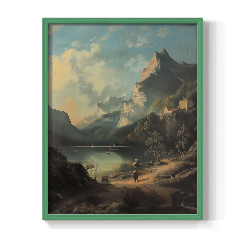 LANDSCAPES Series CD, reproduction encadrée - bois massif, H 30 po x l 24 po, Green