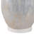 Side Table with Marble Top and Artistic Glass Base - Narrow Living Room End Table for Bedroom or Entryway - Contemporary Round Accent Furniture - White-729725654