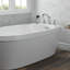 Robinet de baignoire romaine à poignées doubles pour fixation sur plan-49371034