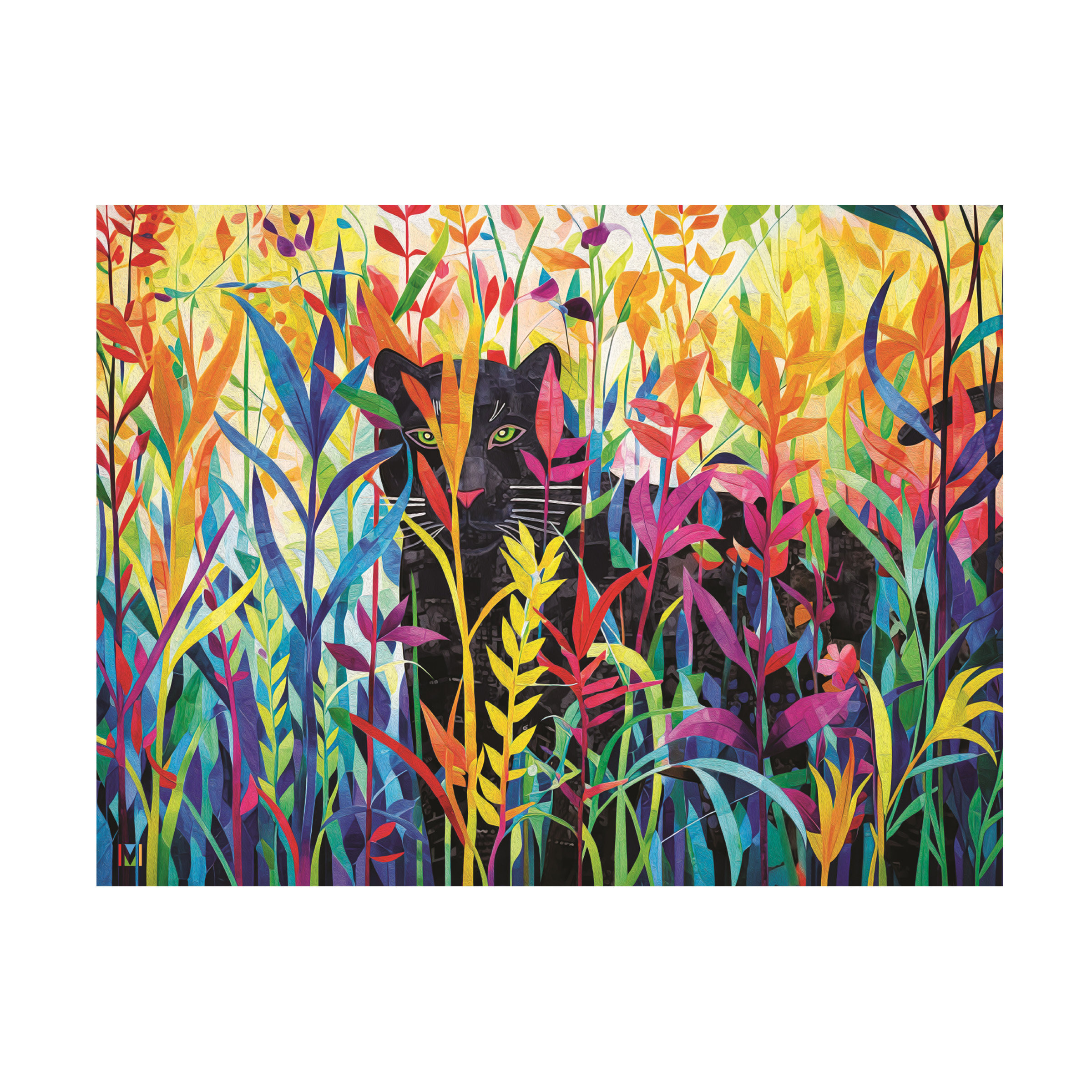 Winston Porter Michael David Ward Hide And Seek Jaguar Canvas Art | Wayfair