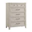 Commode en pin 6 tiroirs, lin lavé clinard
