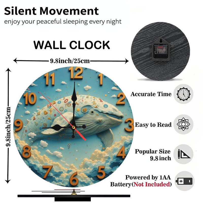 Horloge baleine