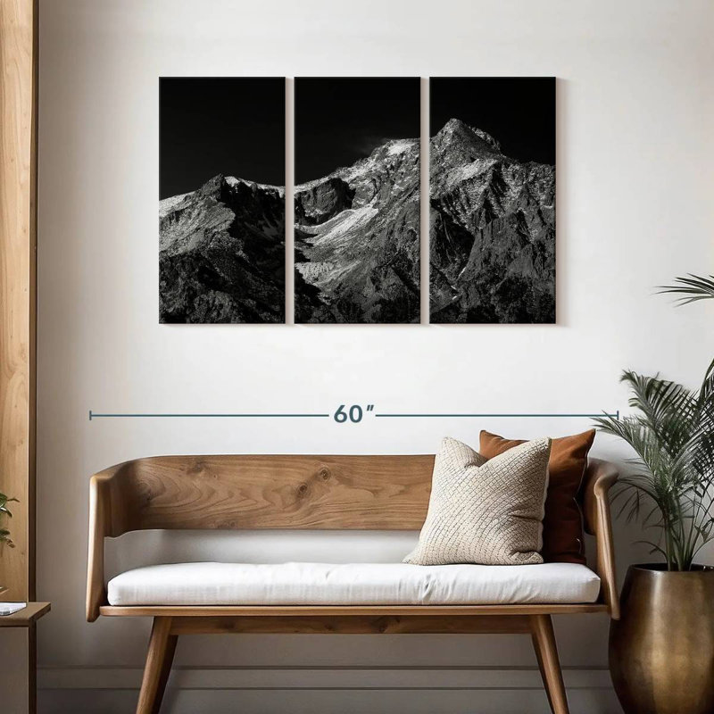 Monochromatic Sierra Nevada, 28" H x 45" W