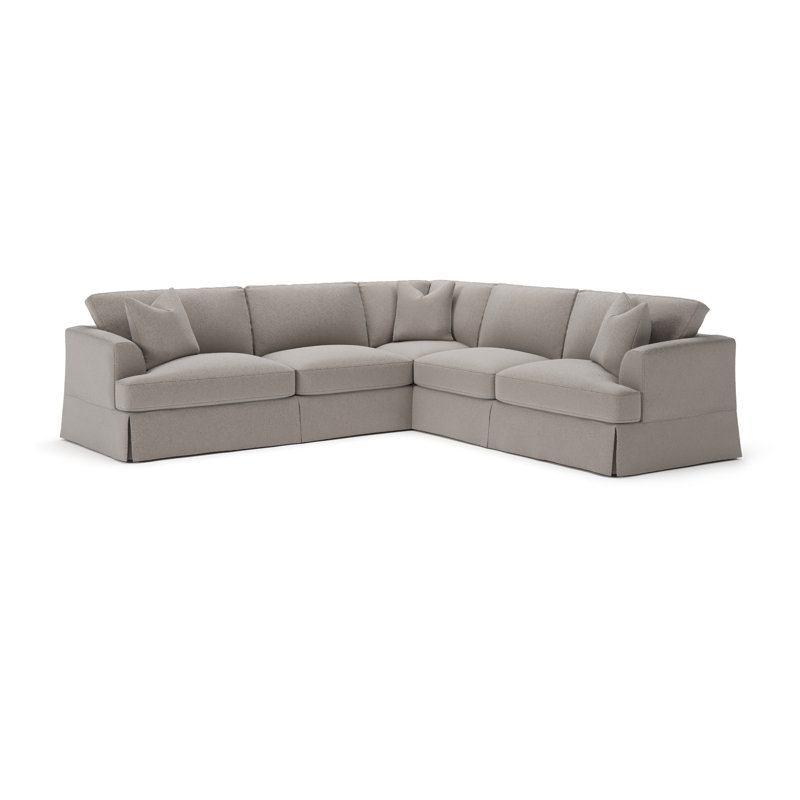 Lucia Sectional, Right Hand Facing, Apollo Pebble Boucle