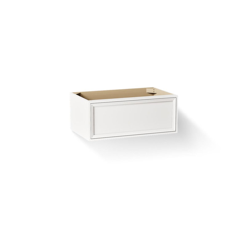 Lodern 37'' W x  23'' D x 16'' H Single Bathroom Vanity, Linen White