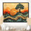 Arbre de baobab au lever du soleil avec racines d'Afrique III - arbre, art mural