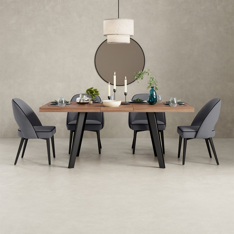 Desta 4 - Person Dining Set, Grey