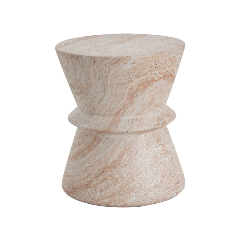 Outdoor/Indoor Lightweight Concrete Side Table