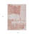 3' X 5' Blush Mauve And Ivory Abstract Washable Indoor Outdoor Area Rug