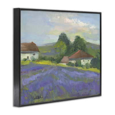Lovely Lavender Farmland  Framed Giclee Art by Alexi Fine