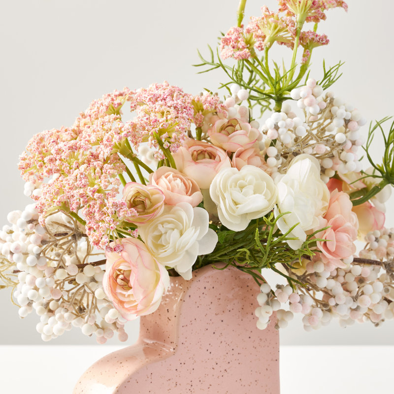 Polyether Polyurethane (PU) Baby's Breath Arrangement in Vase