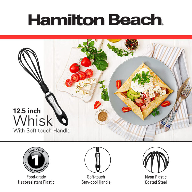 Hamilton Beach Whisk, Heat-Resistant Premium Kitchen Nylon Whisk