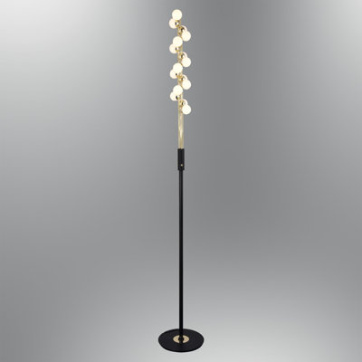 Modern Floor Lamp with Metal Body & Acrylic Cap Cover, 63.0 inches Tall | 20W LED, 2000 Lumens, 3000K Warm White Light | Energy Efficient and Stylish Lighting for Home & Office