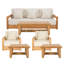 Melrose 6 Piece Outdoor Conversation Set