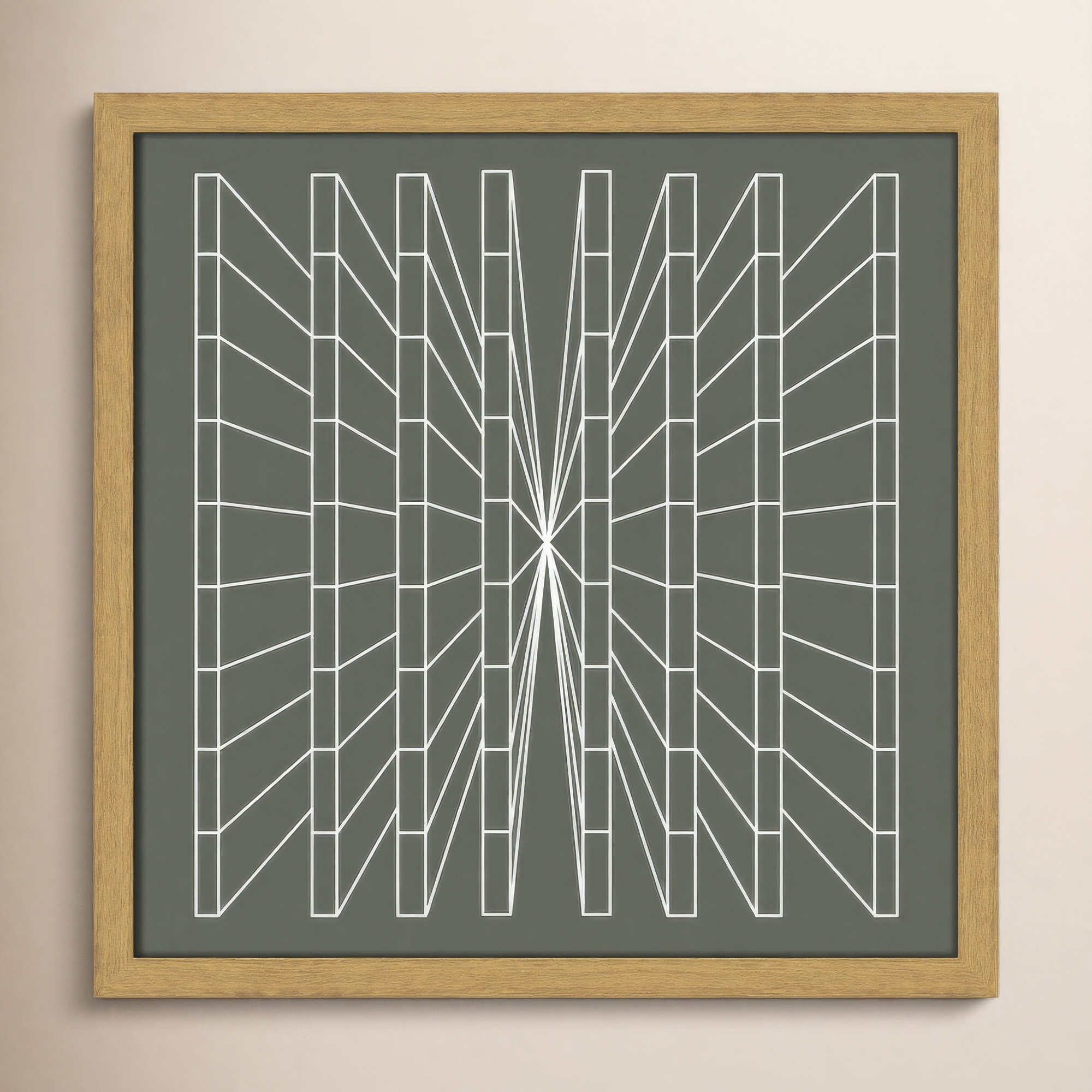 Olive Perspective by Sandi Hauanio, 17" H x 17" W x 0.75" D, Natural Wood Grain