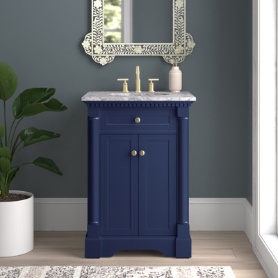 24'' Single Bathroom Vanity with Marble Top