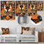Masque traditionnel africain rétro - collage abstrait, art mural-380949824-380949831