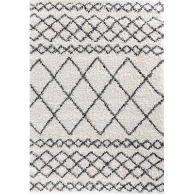 Tingley Geometric Shag Area Rug