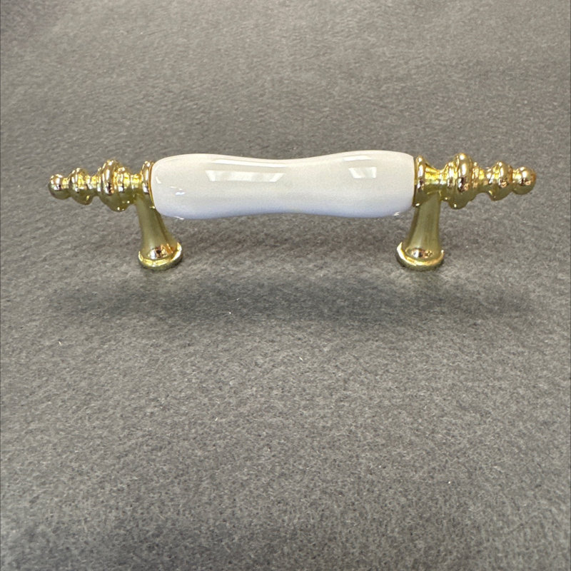 Flare Foot 3" Center to Center Bar / Handle Pull, White
