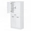 Armoire de rangement pour salle de bain avec deux paniers à linge-901375809