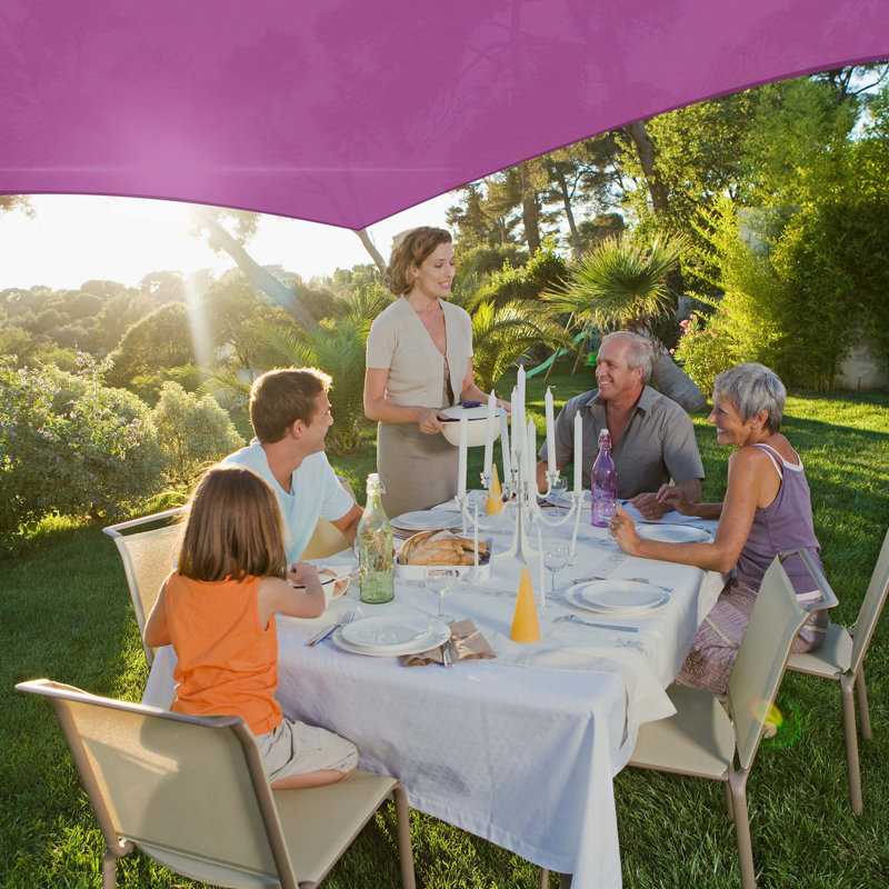 Yescom Triangle Shade Sail, 22 (ft.) x 22 (ft.), Fuchsia