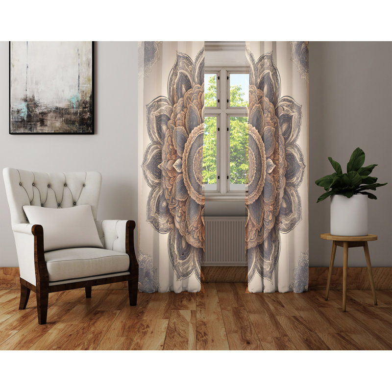 Semi Sheer Curtain Pair, 20" W x 82" L