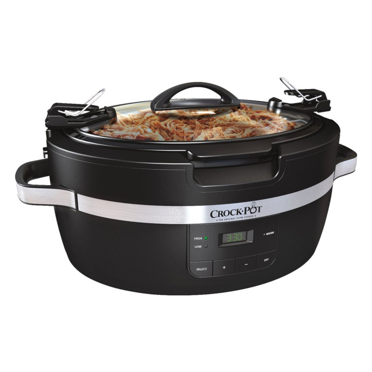 Crock-pot 6-Quart Programmable Cook and Carry Oval Slow Cooker