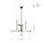 9-light Led  Glass Sputnik Chandelier