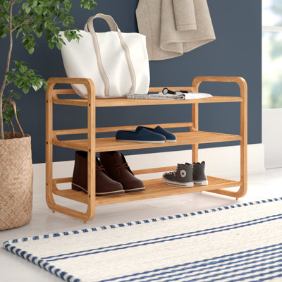 12 Pair Yes Solid Wood Shoe Rack