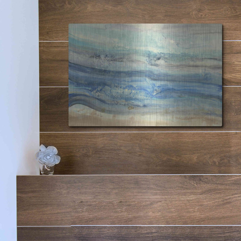 «Ocean Waves» par Albena Hristova - impression sans cadre sur métal, 12" H x 16" W x 0.13" D