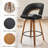 Modern Faux Leather Counter Swivel Dining Bar Stools-1445062377-1445062375