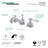 Kingston Brass Bel-Air Two-Handle 3-Hole Deck Mount Widespread Bathroom Faucet with Brass Pop-Up Drain-28237545