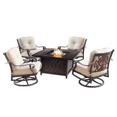 Oakland Living Outdoor 5 - Piece Conversation Set