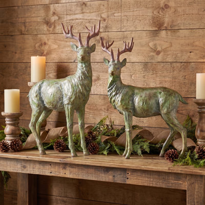 17.5" Resin Antique Deer 