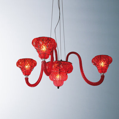 6 - Light Shaded Chandelier